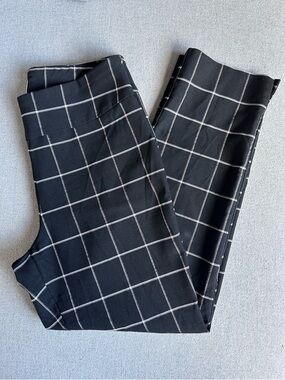 Zac & Rachel Black Windowpane Dress Pants